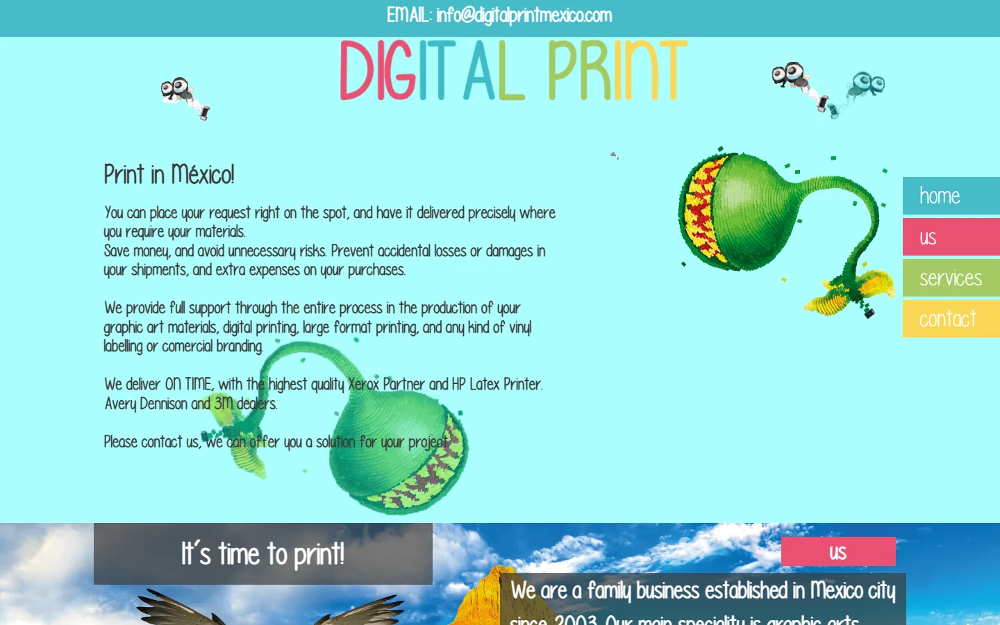 Captura del sitio de Digital Print